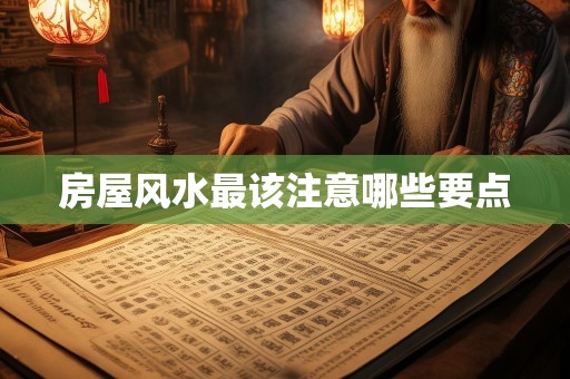 房屋风水最该注意哪些要点