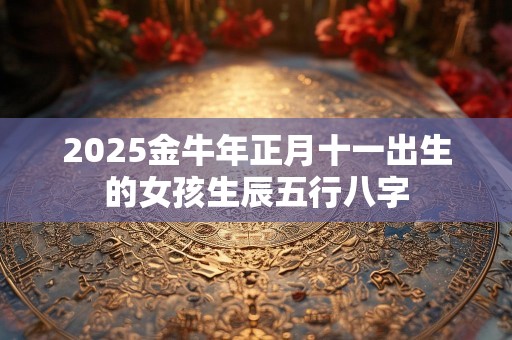 2025金牛年正月十一出生的女孩生辰五行八字