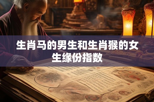 生肖马的男生和生肖猴的女生缘份指数