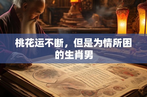 桃花运不断，但是为情所困的生肖男