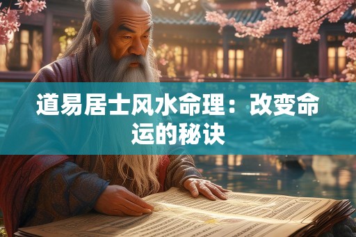 道易居士风水命理：改变命运的秘诀