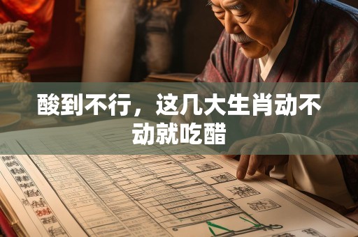 酸到不行，这几大生肖动不动就吃醋