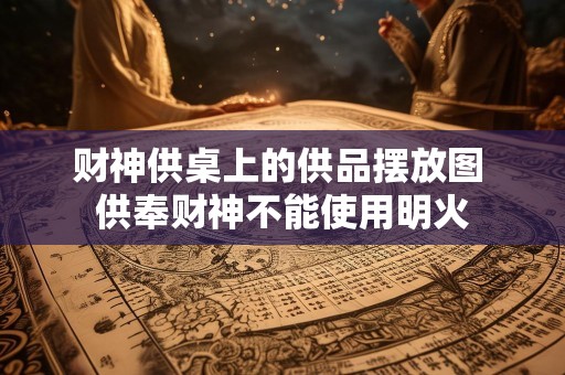 财神供桌上的供品摆放图 供奉财神不能使用明火