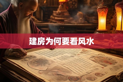 建房为何要看风水
