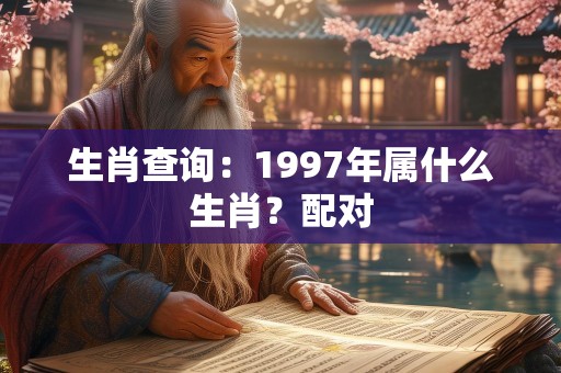 生肖查询：1997年属什么生肖？配对