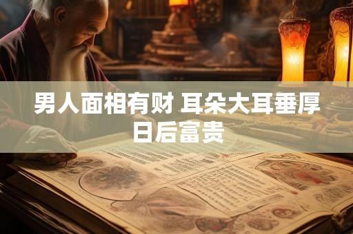 男人面相有财 耳朵大耳垂厚日后富贵
