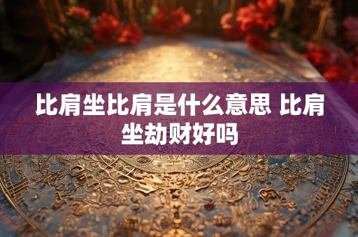 比肩坐比肩是什么意思 比肩坐劫财好吗