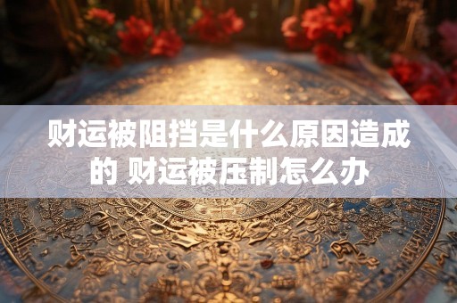财运被阻挡是什么原因造成的 财运被压制怎么办