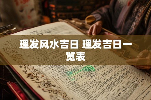 理发风水吉日 理发吉日一览表