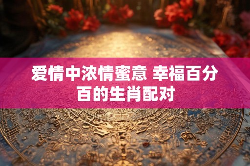 爱情中浓情蜜意 幸福百分百的生肖配对