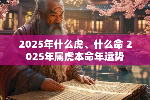 2025年什么虎、什么命 2025年属虎本命年运势