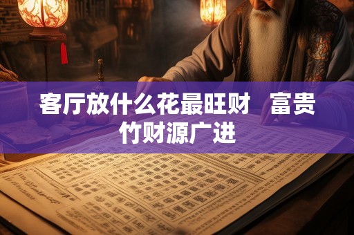 客厅放什么花最旺财   富贵竹财源广进