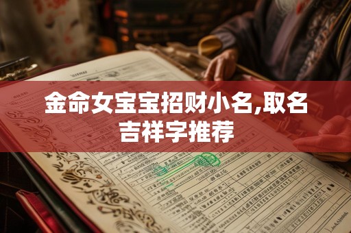 金命女宝宝招财小名,取名吉祥字推荐