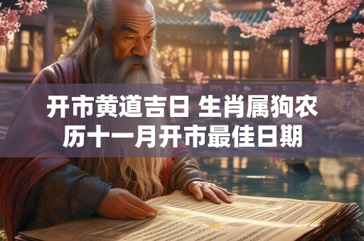 开市黄道吉日 生肖属狗农历十一月开市最佳日期