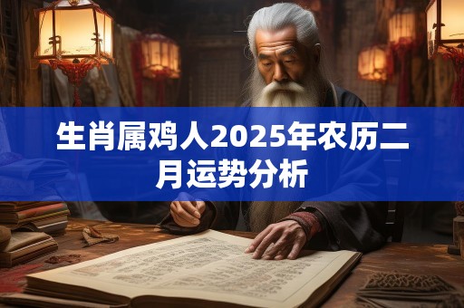 生肖属鸡人2025年农历二月运势分析