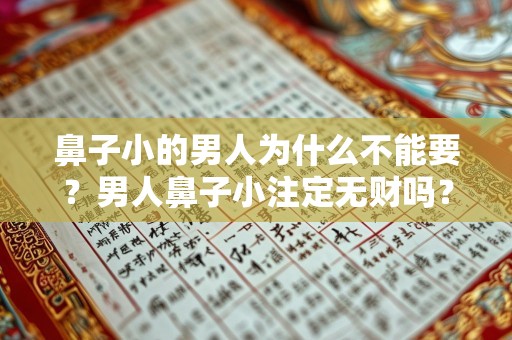 鼻子小的男人为什么不能要？男人鼻子小注定无财吗？