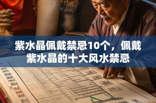 紫水晶佩戴禁忌10个，佩戴紫水晶的十大风水禁忌