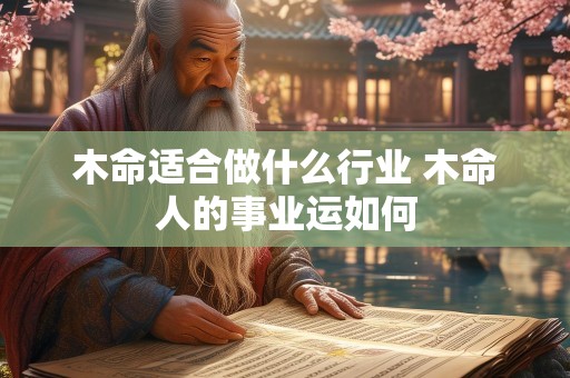 木命适合做什么行业 木命人的事业运如何