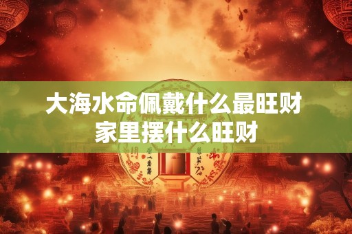大海水命佩戴什么最旺财 家里摆什么旺财