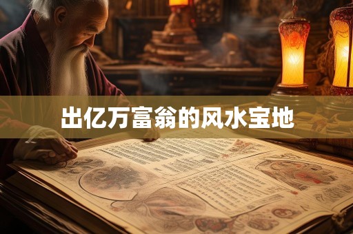 出亿万富翁的风水宝地