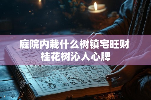庭院内栽什么树镇宅旺财 桂花树沁人心脾