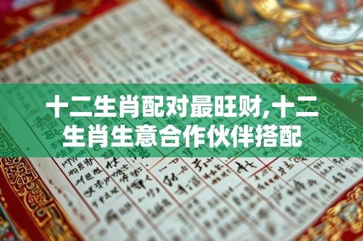 十二生肖配对最旺财,十二生肖生意合作伙伴搭配