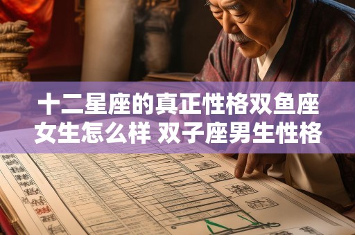 十二星座的真正性格双鱼座女生怎么样 双子座男生性格