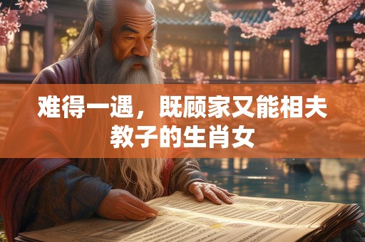 难得一遇，既顾家又能相夫教子的生肖女