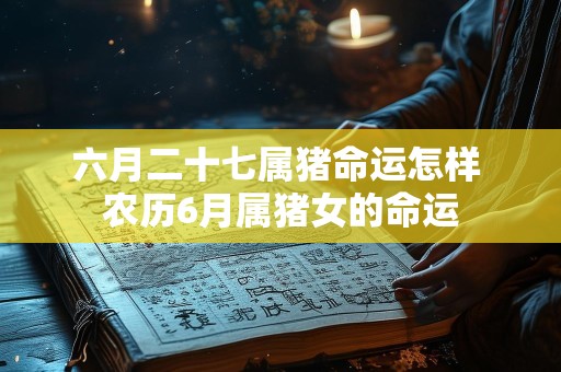 六月二十七属猪命运怎样 农历6月属猪女的命运