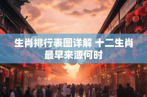 生肖排行表图详解 十二生肖最早来源何时