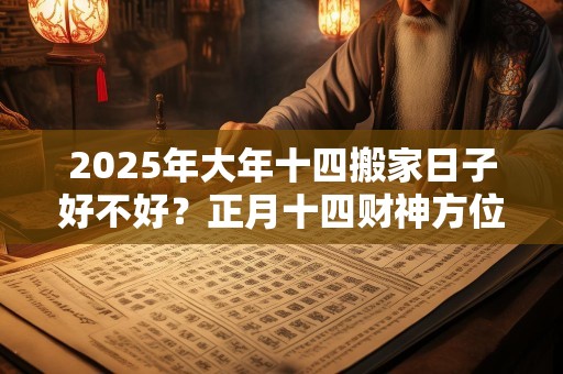 2025年大年十四搬家日子好不好？正月十四财神方位
