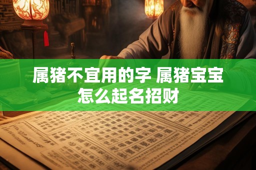 属猪不宜用的字 属猪宝宝怎么起名招财
