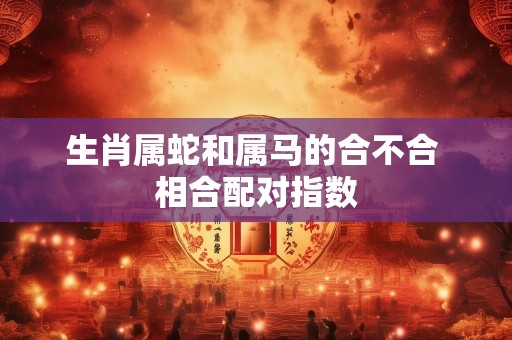 生肖属蛇和属马的合不合 相合配对指数