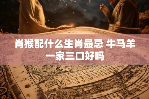 肖猴配什么生肖最忌 牛马羊一家三口好吗