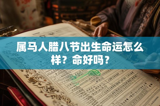 属马人腊八节出生命运怎么样？命好吗？