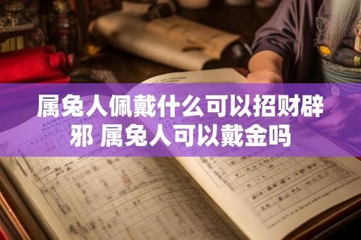 属兔人佩戴什么可以招财辟邪 属兔人可以戴金吗