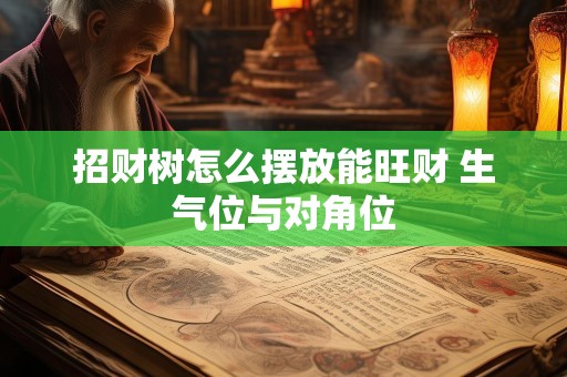 招财树怎么摆放能旺财 生气位与对角位