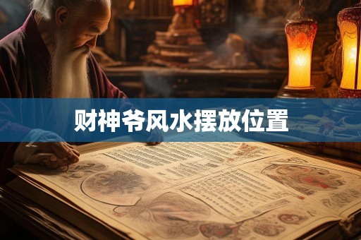 财神爷风水摆放位置