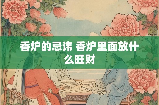 香炉的忌讳 香炉里面放什么旺财