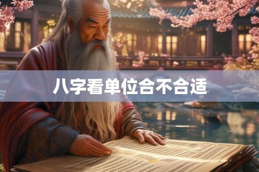 八字看单位合不合适