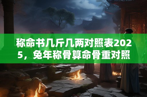 称命书几斤几两对照表2025，兔年称骨算命骨重对照表