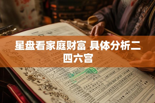 星盘看家庭财富 具体分析二四六宫