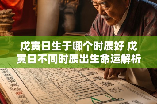 戊寅日生于哪个时辰好 戊寅日不同时辰出生命运解析