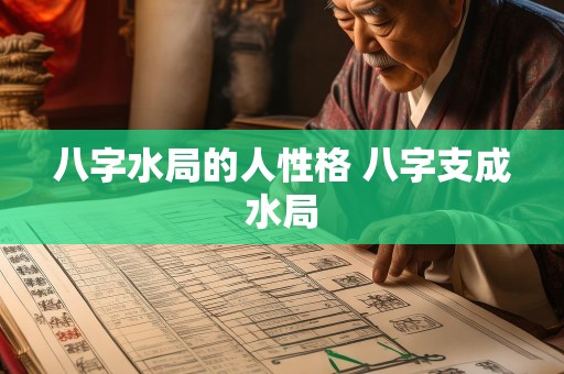 八字水局的人性格 八字支成水局