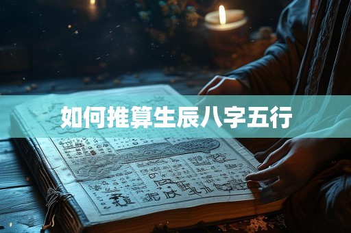 如何推算生辰八字五行