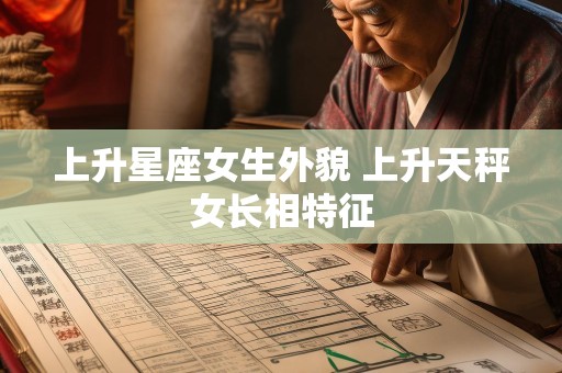 上升星座女生外貌 上升天秤女长相特征