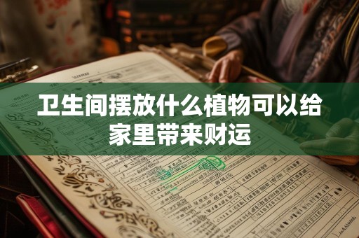 卫生间摆放什么植物可以给家里带来财运