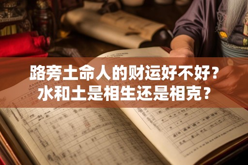 路旁土命人的财运好不好？水和土是相生还是相克？
