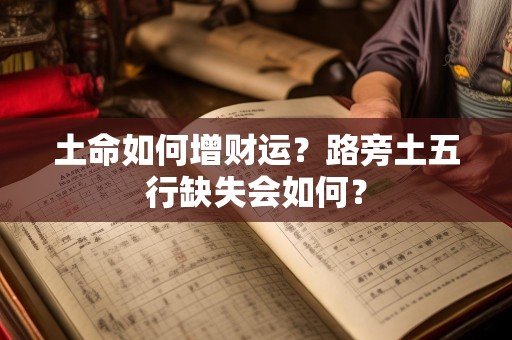 土命如何增财运？路旁土五行缺失会如何？