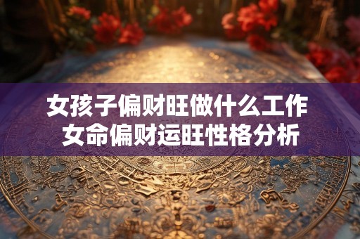 女孩子偏财旺做什么工作 女命偏财运旺性格分析